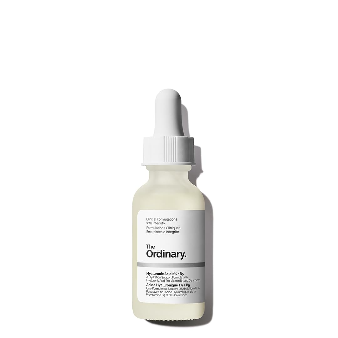 The Ordinary Hyaluronic Acid 2% + B5 (with Ceramides), Multi-Depth Hydration Serum for Plumper, Smoother Skin(Pack of 2)